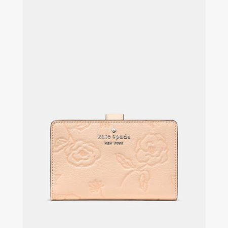 Kate Spade Medium Compact Wallet Crisp Peach - Preorder