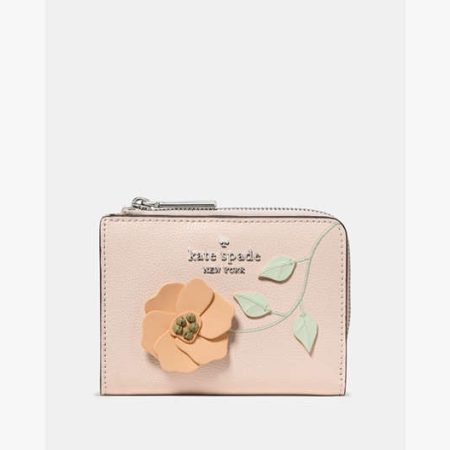 Kate Spade Small L-Zip Wallet Fresh Peach Multi - Preorder