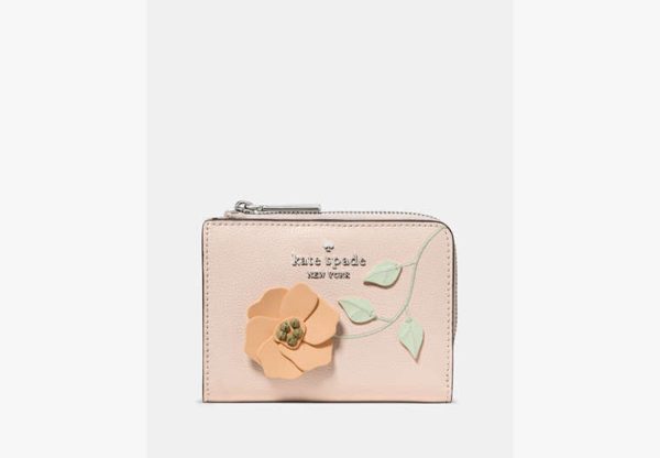 Kate Spade Small L-Zip Wallet Fresh Peach Multi - Preorder