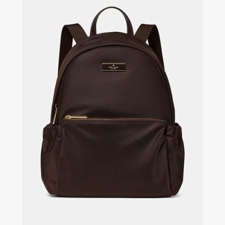 Kate Spade Carter Large Dome Backpack Hot Fudge