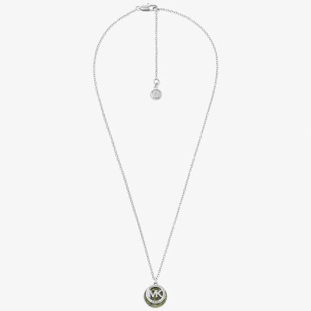 Michael Kors Pave Logo Necklace