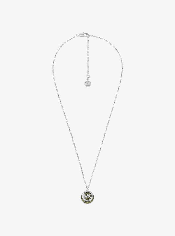 Michael Kors Pave Logo Necklace