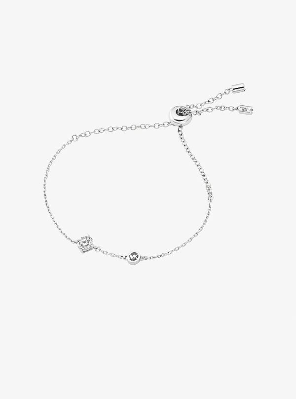 Michael Kors Logo & Cubic Zirconia Slider Bracelet