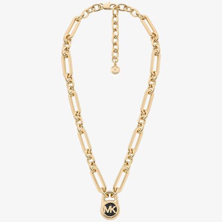 Michael Kors Pave Lock Necklace