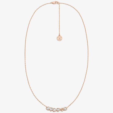 Michael Kors Cubic Zirconia Hearts Necklace
