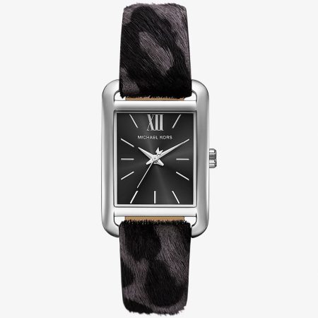 Michael Kors Monroe Leopard Print Calf Hair Watch