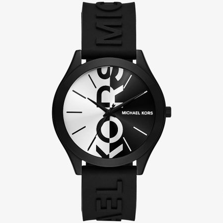 Michael Kors Oversized Aspyn Stainless Steel and Silicone Strap Watch
