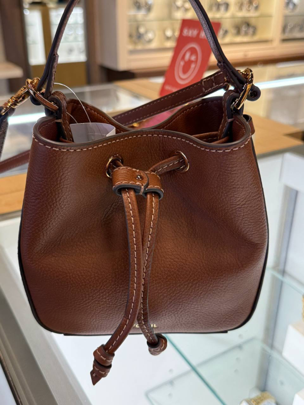 Fossil Tessa Small Bucket Bag Medium Brown