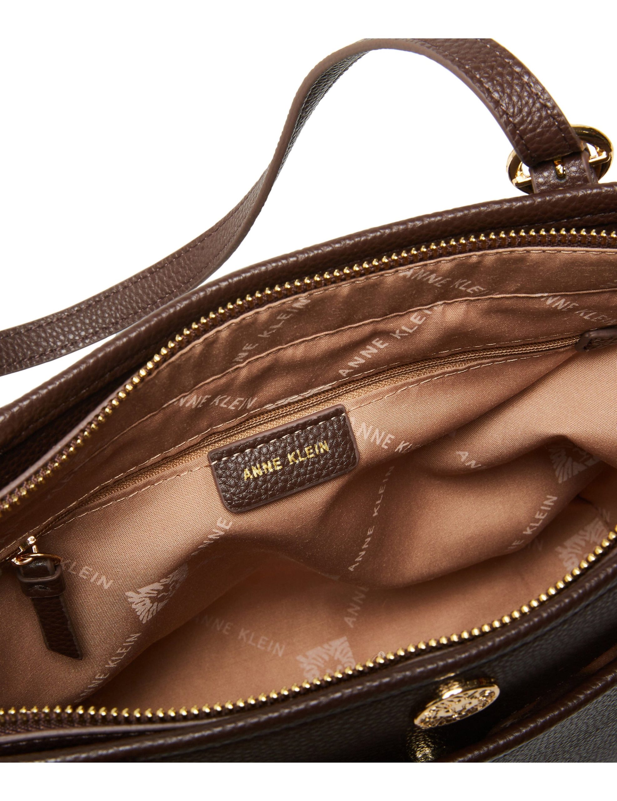 Anne Klein East West Tote Bag Brown 2026