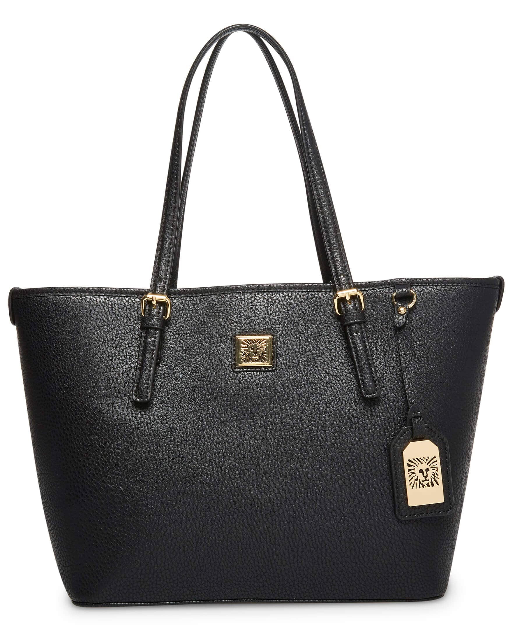 Anne Klein Embossed Medium Tote Handbag Black 2026