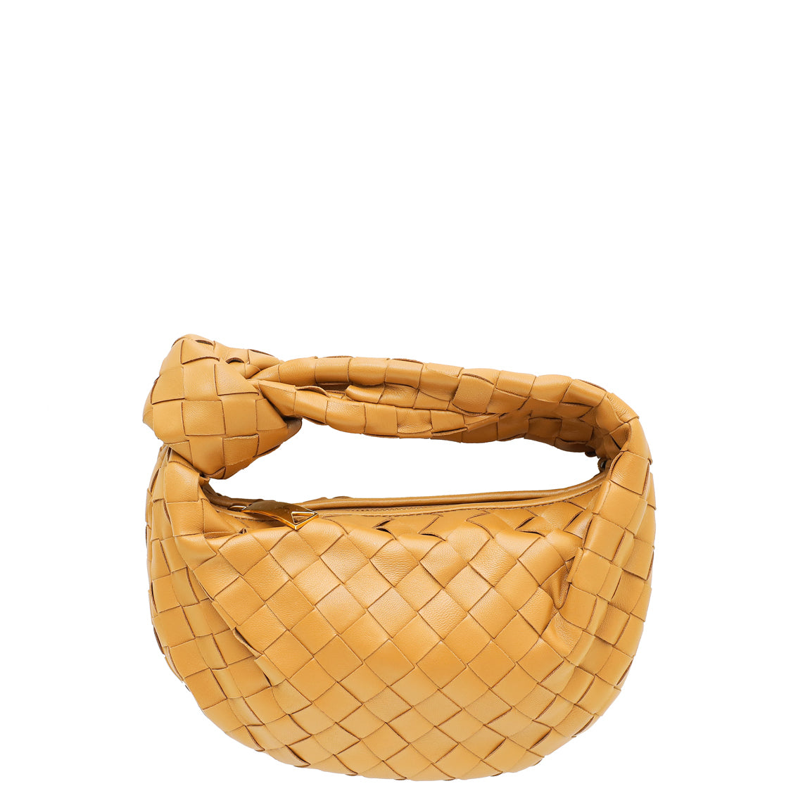 Bottega Veneta Mini Jodie intrecciato woven calfskin tan caramel 2024