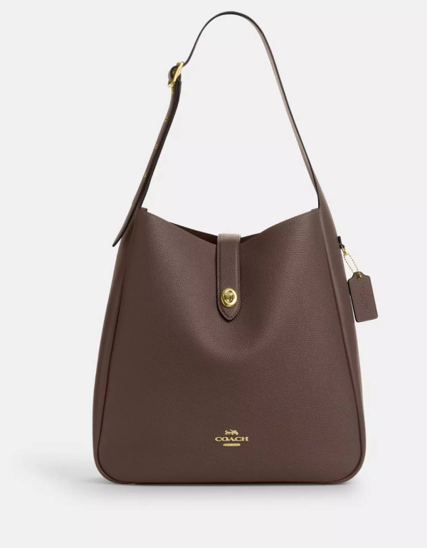 Coach Hadley Large Shoulder Bag Brass/Dark Stone