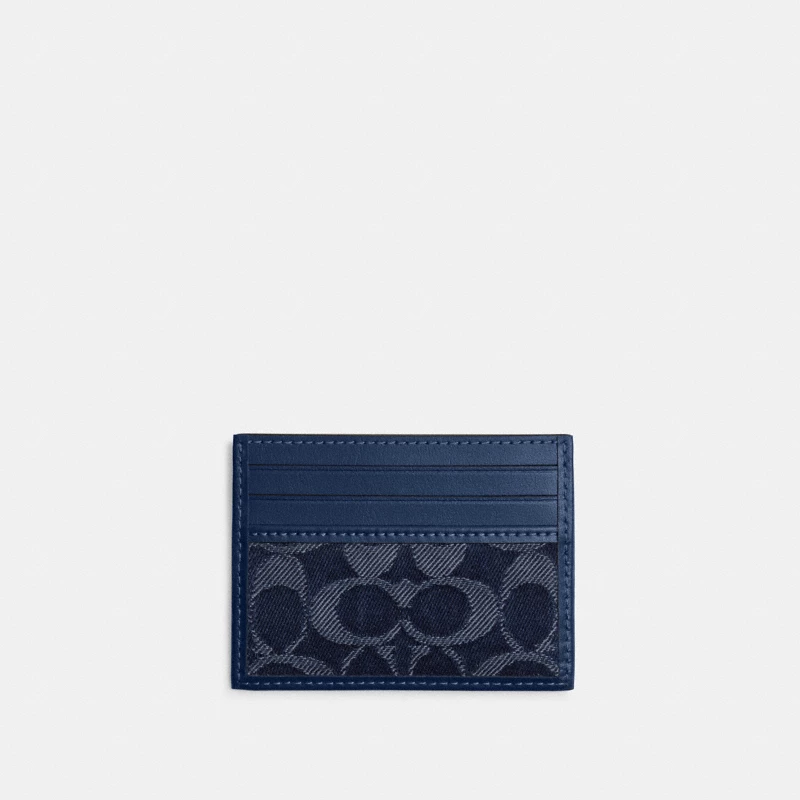 Coach 3-in-1 wallet signature denim blue 2025