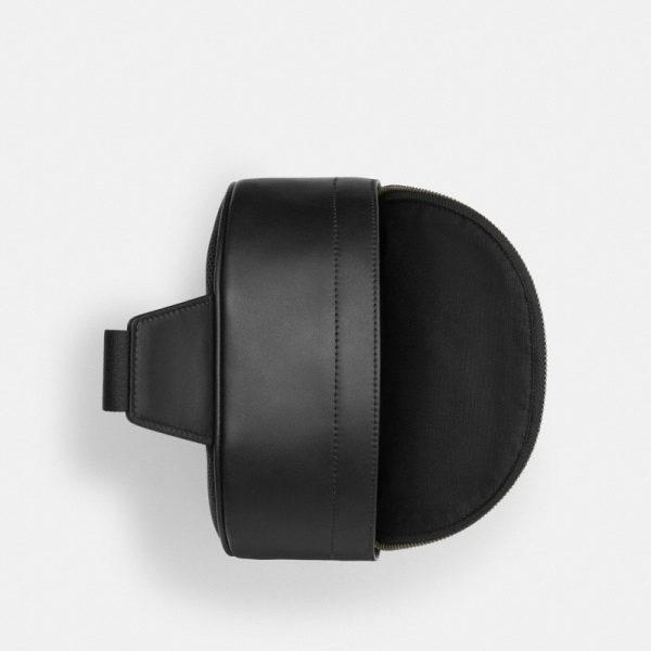 Coach West Pack In Signature Canvas With Varsity Stripe Gunmetal/Charcoal/Denim/Chalk