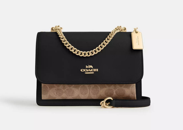 Coach Klare Crossbody Bag In Signature Canvas Gold/Tan/Black Multi - Ready Stock US - Ready Stock USA