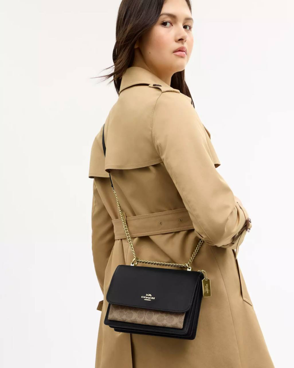 Coach Klare Crossbody Bag In Signature Canvas Gold/Tan/Black Multi - Ready Stock US - Ready Stock USA