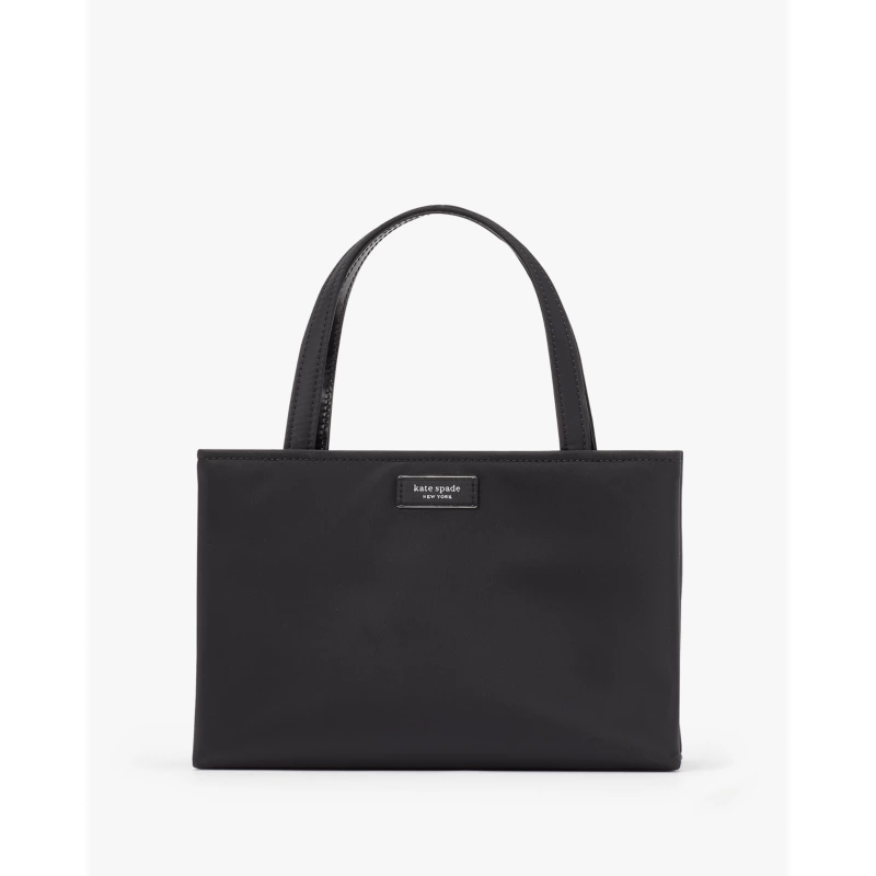 Kate Spade Sam Bag black nylon boxy crossbody 2026