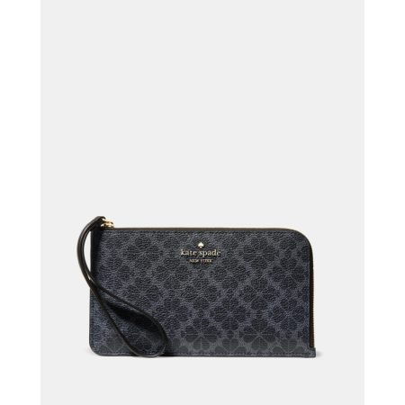 Kate Spade Lucy Spade Flower Medium L-Zip Wristlet