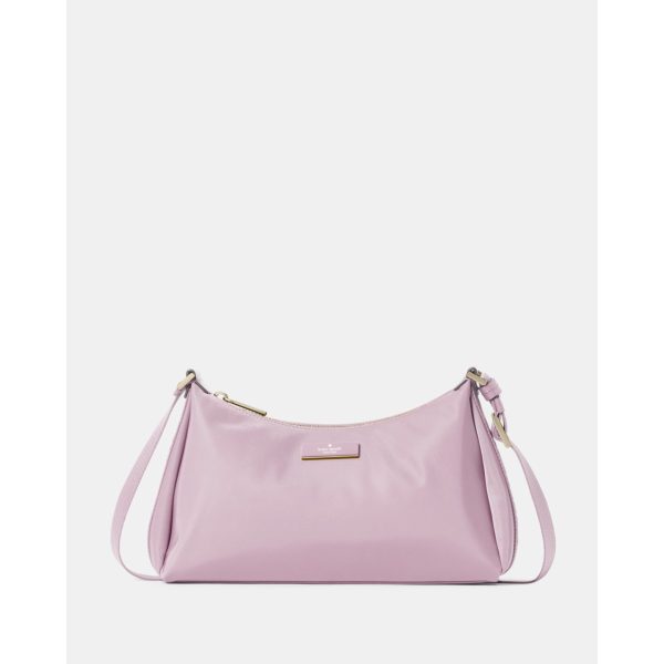 Kate Spade Carter Nylon Shoulder Bag Lavender Smoke