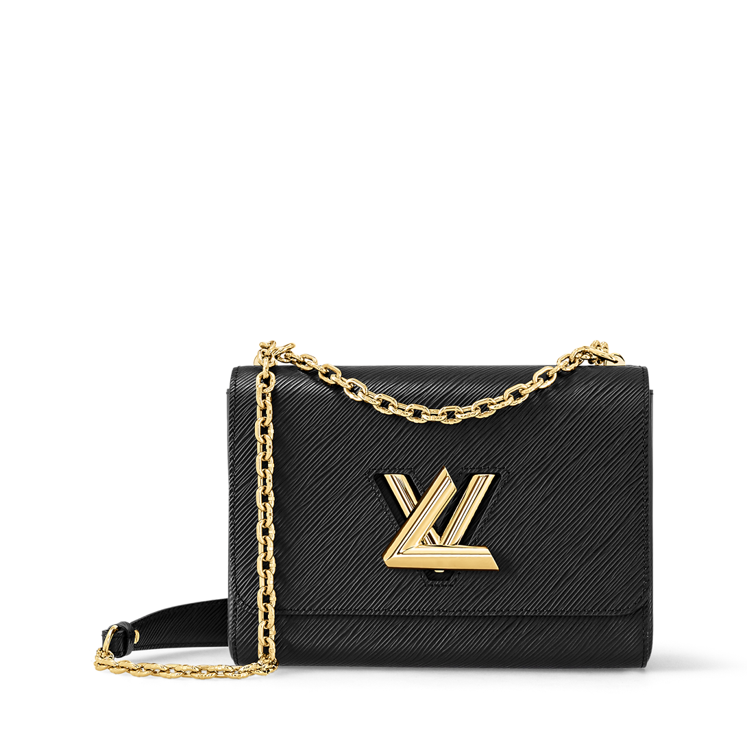 Louis Vuitton Twist MM Epi leather black gold LV hardware