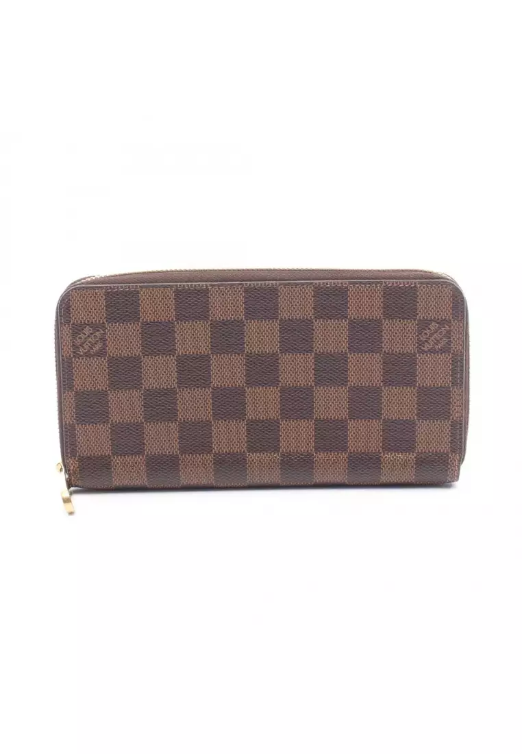 Louis Vuitton Zippy Wallet Damier Ebene brown men 2025