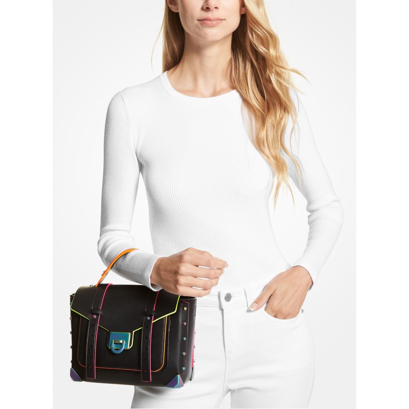 Michael Kors Soft Manhattan medium shoulder bag black 2025