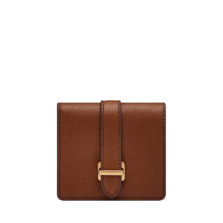 Fossil Emery Small Snap Bifold Wallet Medium Brown