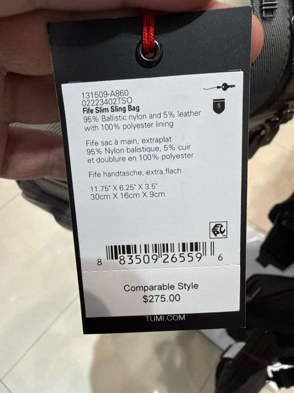 Tumi Fremont Fife Slim Sling Bag Tonal Sand - Preorder