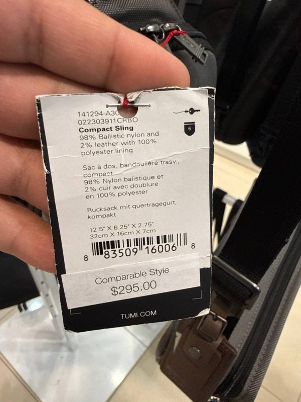 Tumi Alpha Compact Sling Grey - Preorder