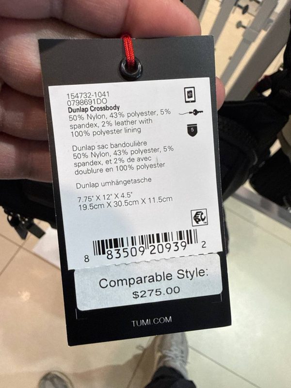 Tumi Tahoe Dunlap Crossbody Black - Preorder