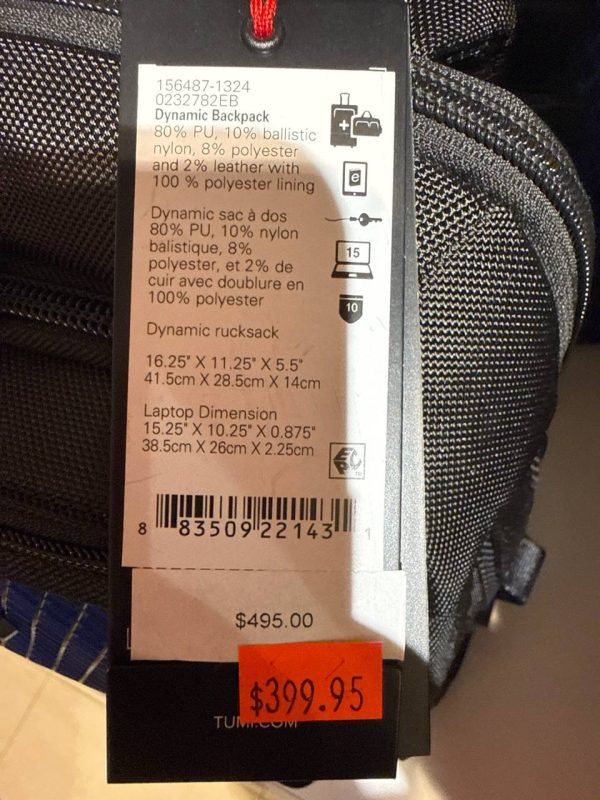 Tumi Alpha Bravo Dynamic Backpack Electric Blue - Preorder