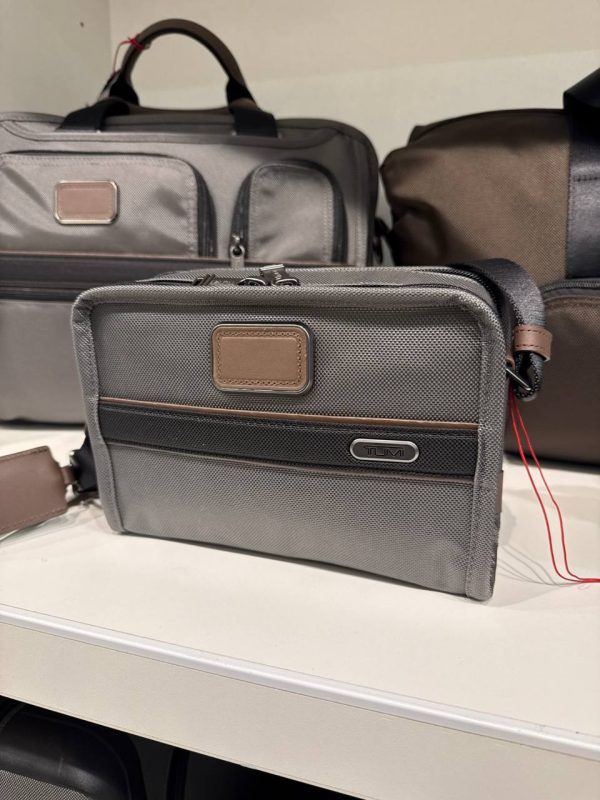 Tumi East West Crossbody Grey - Preorder