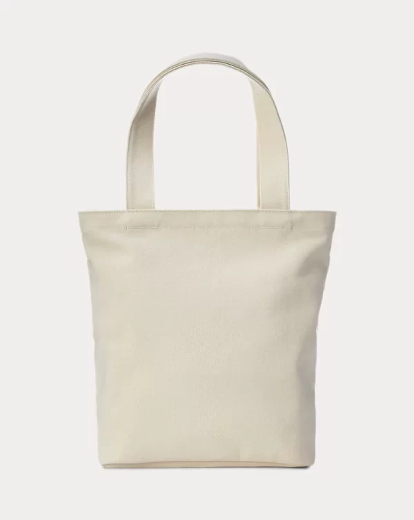 Ralph Lauren Polo Bear Cotton Canvas Tote Natural - Preorder