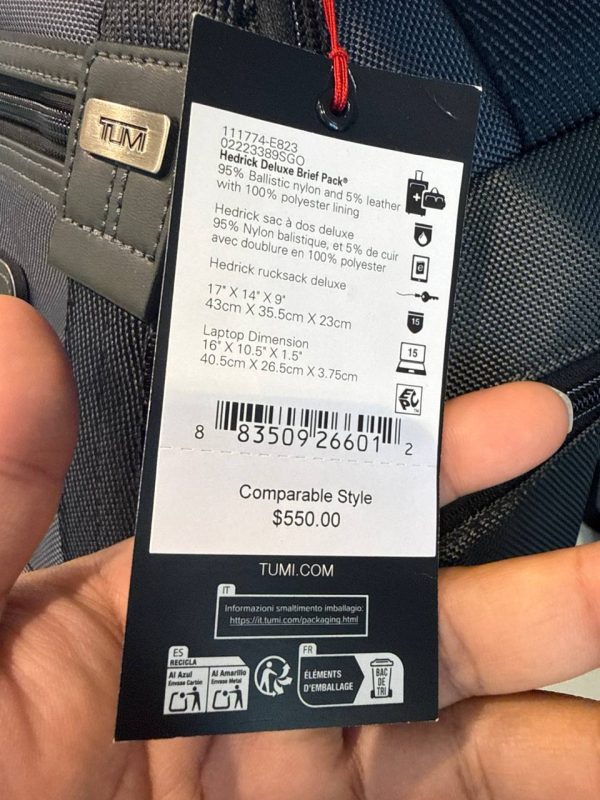 TUMI Hedrick Deluxe Brief Pack E823 - Preorder
