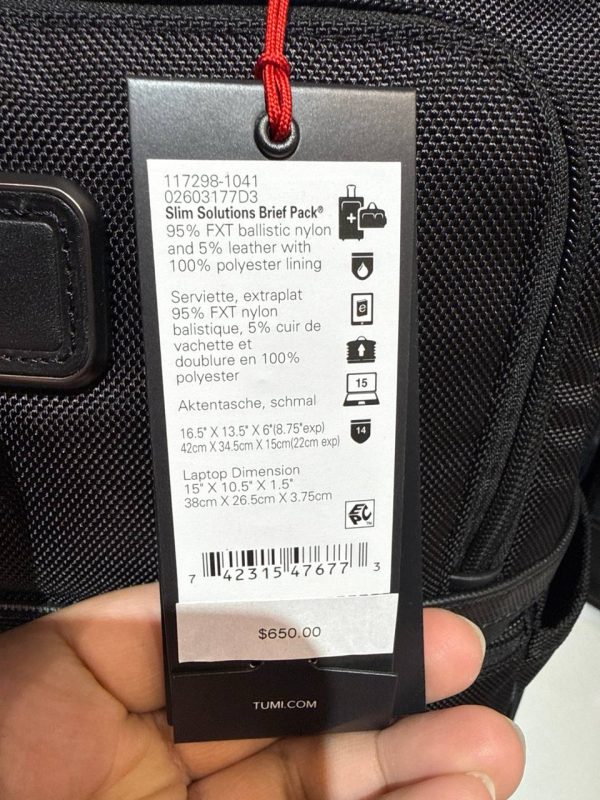 TUMI Slim Solutions Brief Pack 1041 - Preorder