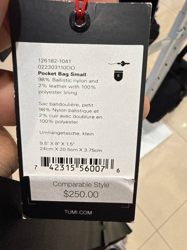 TUMI Pocket Bag Small 1041 - Preorder