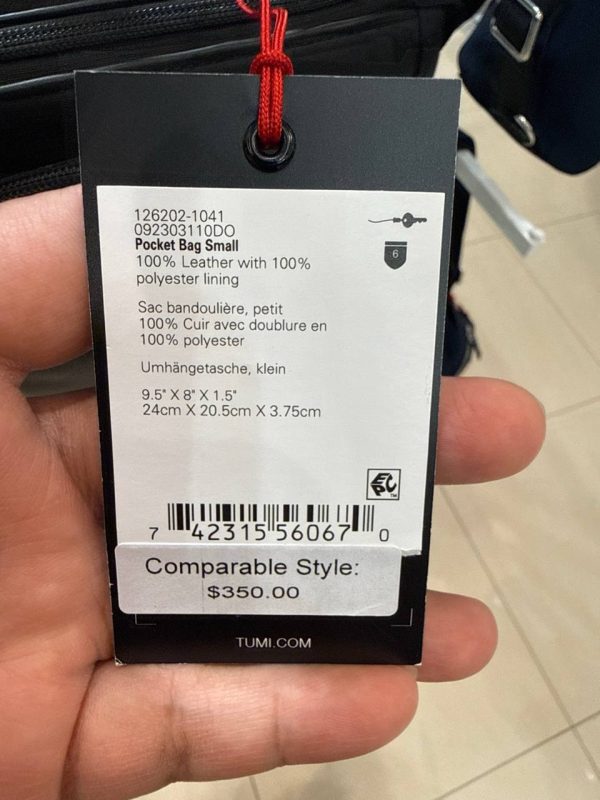 TUMI Pocket Bag Small 1041 - Preorder