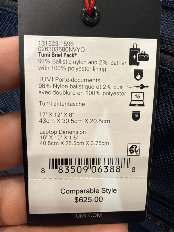 TUMI Brief Pack 1596 - Preorder