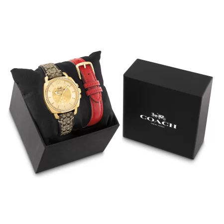 Coach Boyfriend Women's Watch & Interchangeable Strap Gift Set, 34mm - Preorder