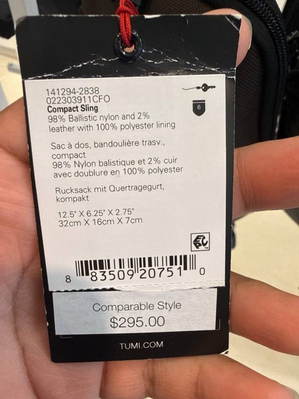 TUMI Compact Sling 2838 - Preorder