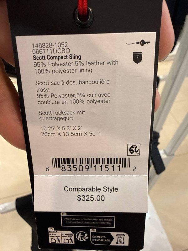 TUMI Scott Compact Sling 1052 - Preorder