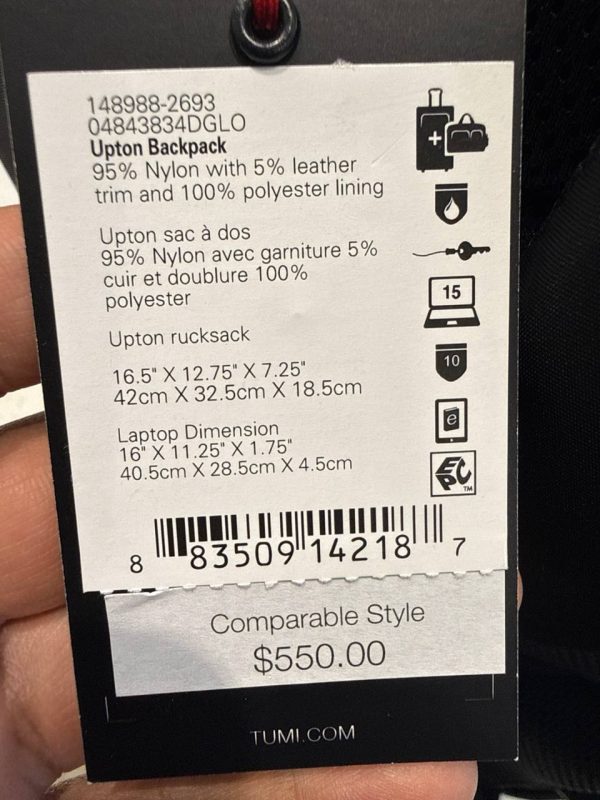 TUMI Upton Backpack 2693 - Preorder