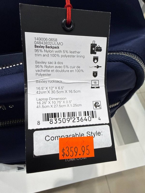 TUMI Bexley Backpack 0658 - Preorder