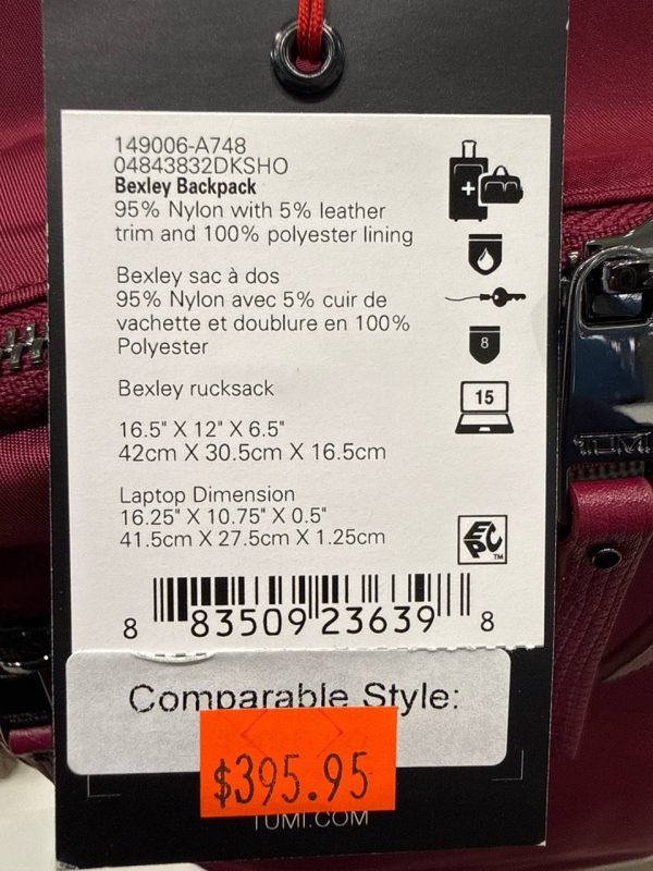 TUMI Bexley Backpack A748 - Preorder