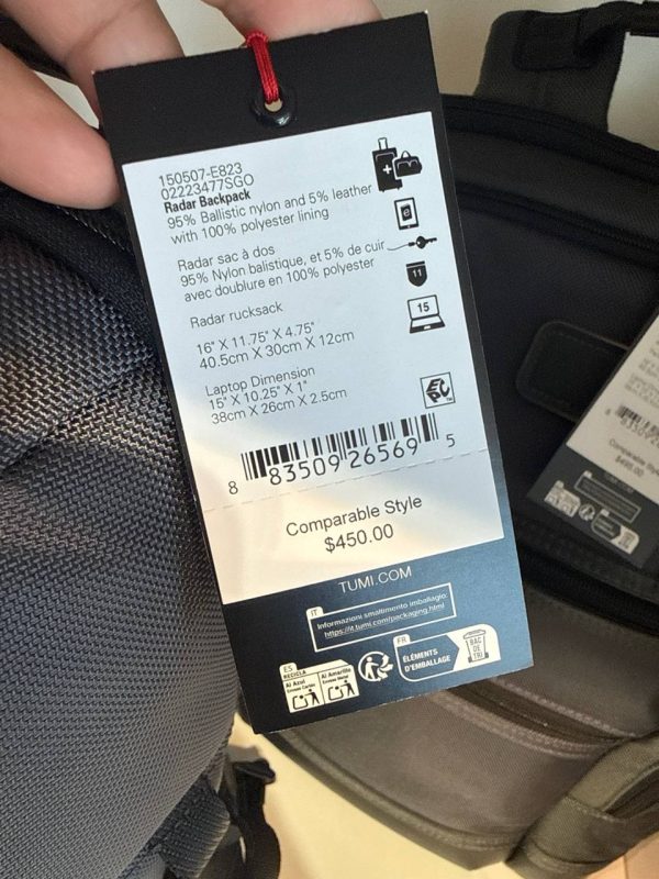 TUMI Radar Backpack E823 - Preorder