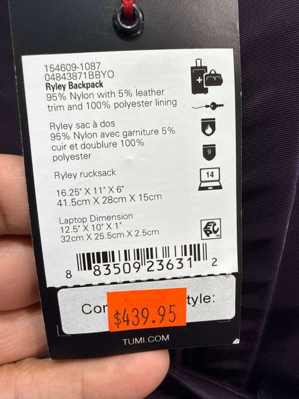 TUMI Ryley Backpack 1087 - Preorder