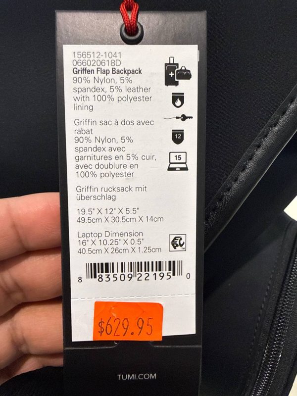 TUMI Griffen Flap Backpack 1041 - Preorder