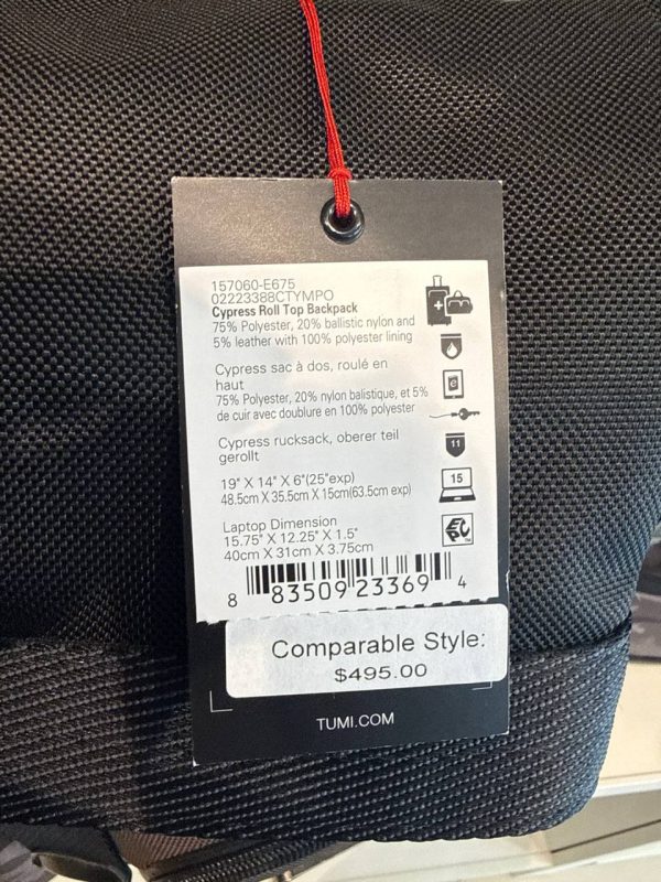 TUMI Cypress Roll Top Backpack E675 - Preorder
