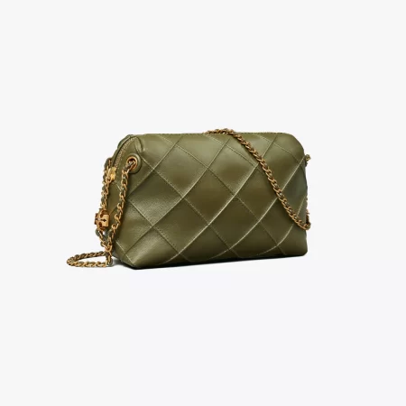 Tory Burch Fleming Soft Crossbody Bag Dark Olive - Preorder