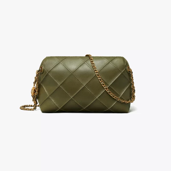 Tory Burch Fleming Soft Crossbody Bag Dark Olive - Preorder